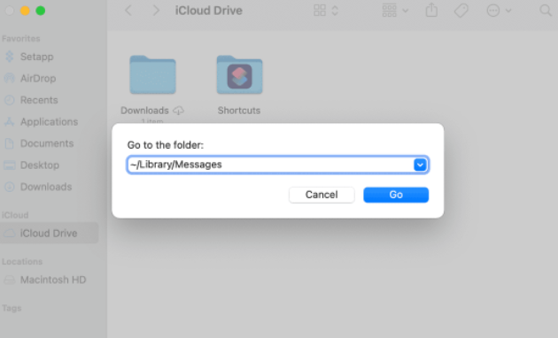 Finder aracılığıyla iMessage Geçmişini Silme