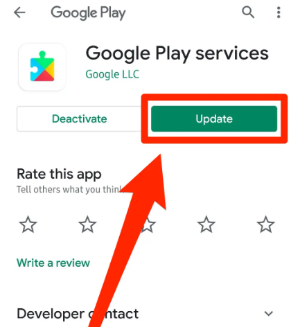 Google Play Hizmetleri Aracınızı Güncelleyin