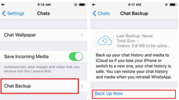 WhatsApp Medyasını iPhone'da Yedekleyin