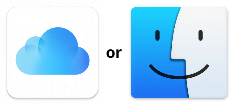 Şifreli iPhone Yedeklemesini Silmek için iCloud'u veya Finder'ı seçin