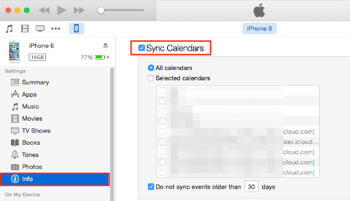 İTunes Kullanımıyla Takvimi iPhone'dan Mac'e Aktarın