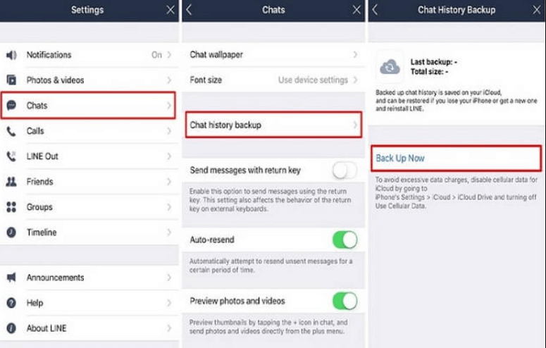 Silinen LINE Mesajlarını iPhone'dan iCloud aracılığıyla Kurtarma