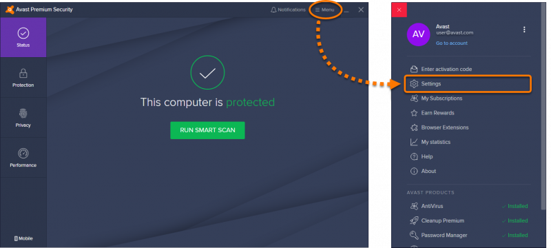 Fix Avast, Devre Dışı Bırakma ve Etkinleştirme ile Dosya Hatasını Geri Yükleyemiyor