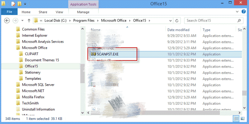 Microsoft Outlook Onarım Aracını Açın