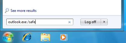 E-posta Onarım Aracını Çalıştırmadan Önce MS Outlook'u Güvenli Modda Çalıştırın