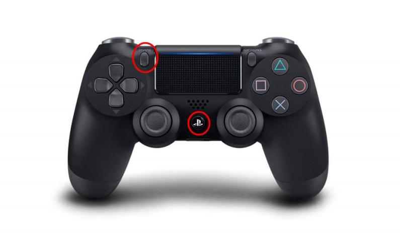 Paylaş Düğmesini Kullanarak PS4'te Ekran Kaydı