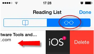 iPad/iPhone'da Safari'nin Okuma Listesindeki Öğeler Nasıl Temizlenir