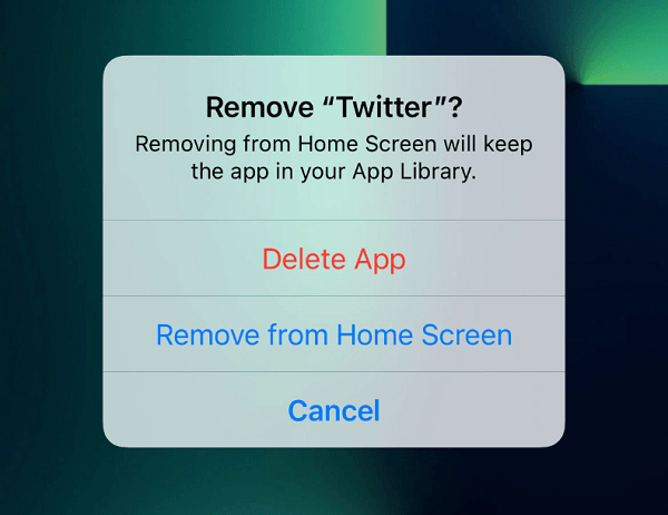 iPhone'da Twitter'ı kaldırın