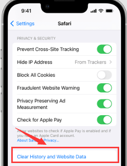 Safari'nin iPhone Önbelleğini Yenileyin