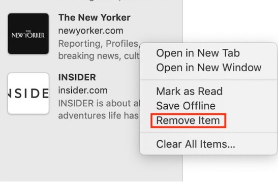 Mac'te Safari'nin Okuma Listesindeki Öğeler Nasıl Temizlenir