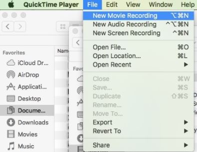 Snapchat Videolarını Kaydet QuickTime Kullanın