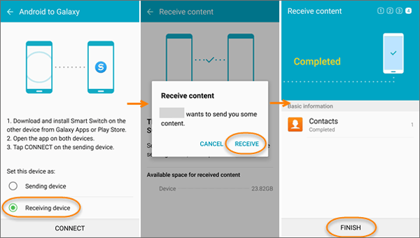 Smart Switch Uygulaması ile Kişileri Samsung'dan Samsung'a Aktarın