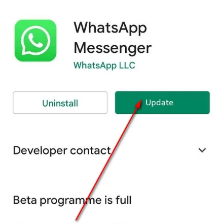 Eksik iPhone WhatsApp Kişilerini Çözmek için WhatsApp'ınızı Güncelleyin