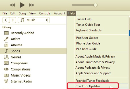 Windows'ta Yüklenmemiş iTunes Sürücüsünü Onarmak için Güncellemeleri Kontrol Edin