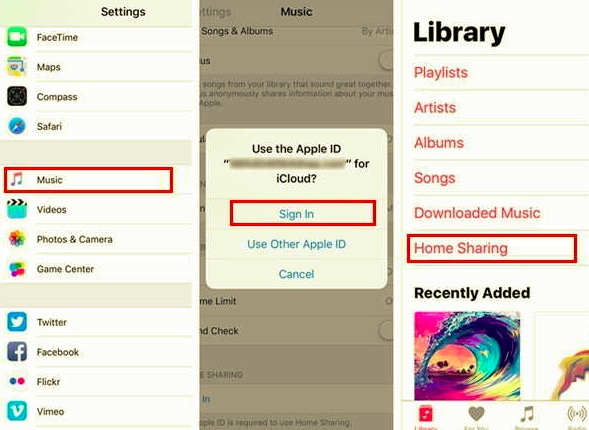 Ev Paylaşımı ile iPhone'dan iPhone'a Müzik Aktarın