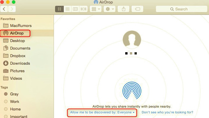 Videoları iPhone'dan Mac'e Aktarmak için Airdrop'u Açın