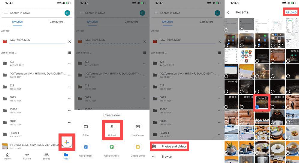 Google Drive'a Fotoğraf Yükleyin