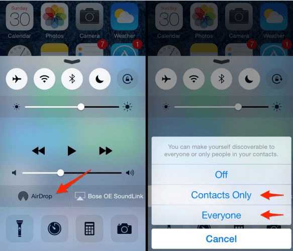 iPhone'dan Büyük Video Göndermek İçin AirDrop'u Kullanma