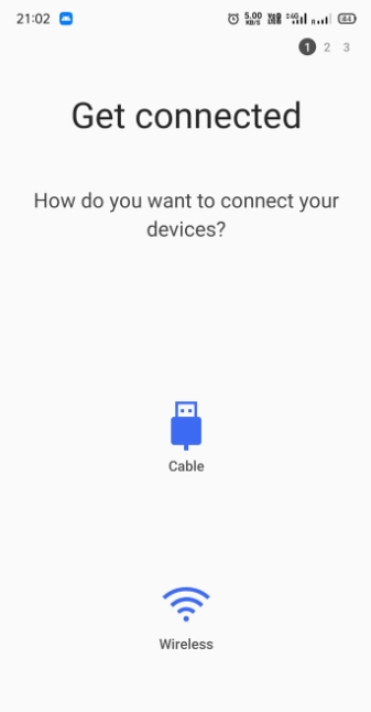 USB kablosu veya Kablosuz aktarım kullanmayı seçin