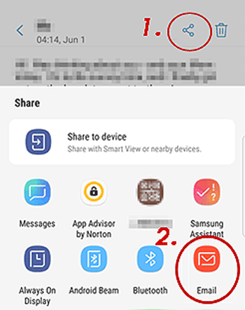 E-posta Kullanarak Verileri Samsung'dan Samsung'a Aktarma