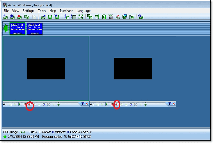 Windows'ta Web Kamerasını Kaydetmek için Aktif Web Kamerası