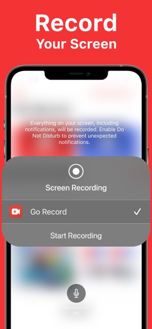 Go Record Uygulaması ile iPhone'da Sesli Ekran Kaydı