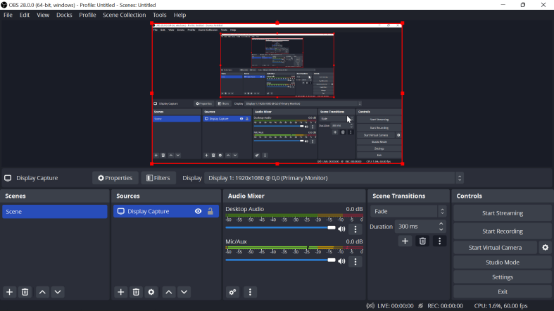 Ücretsiz Ekran Kaydedici Windows 11 - OBS