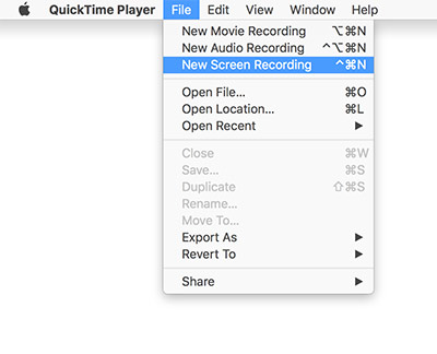 QuickTime Player'ı Kullanarak Ses ile Mac'te Ekran Kaydı