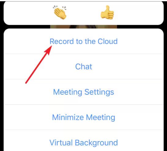 Bulut Kullanarak iPhone'da Yakınlaştırma Toplantısını Kaydetme