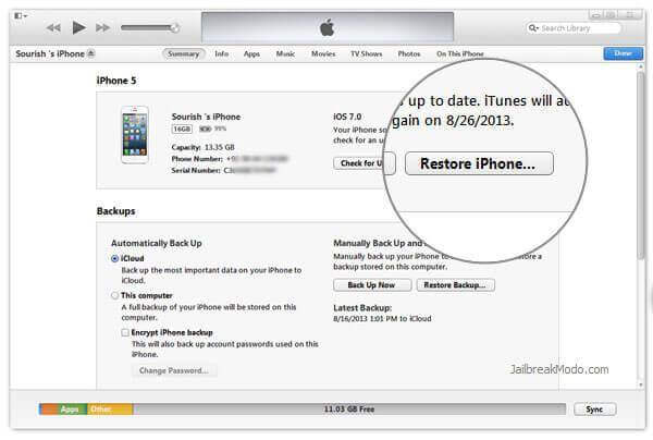 itunes-restore-iphone-cihazı