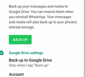 Google Drive'ı kullanarak WhatsApp'ı yedekleme
