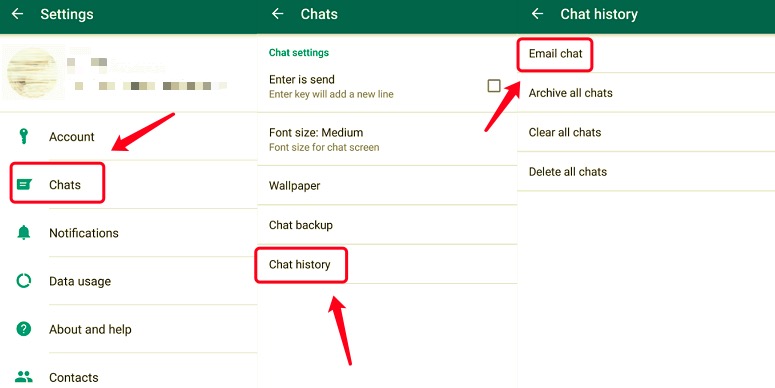 E-posta Sohbeti ile WhatsApp Sohbetlerini Android'den iPhone'a Aktarın