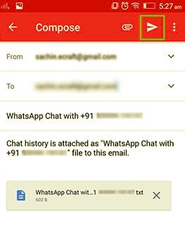 Mesajları Android'den iPhone'a Aktarmak için E-posta