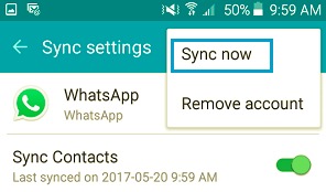 Kişileri Göstermeyen Sorunları Düzeltmek için WhatsApp Sync'i Sıfırlayın