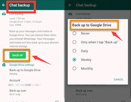 WhatsApp Kullanarak Otomatik Google Drive Yedeklemelerini Devre Dışı Bırakma