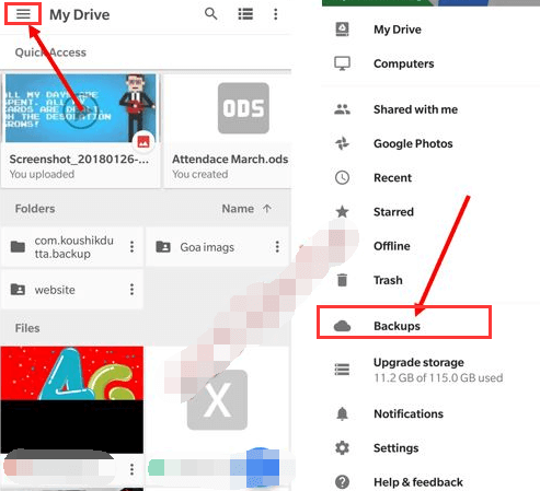 Google Drive Yedeklemelerini Kullanarak Silinen Videoları Kurtarma