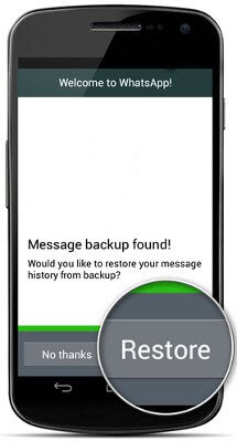 Whatsapp Mesajlarını Son Yedeklemeden Geri Yükle