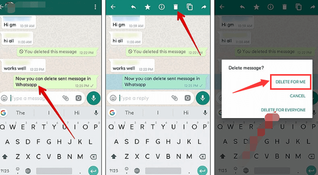 Bir Konuşmada Bireysel WhatsApp Mesajlarını Sil