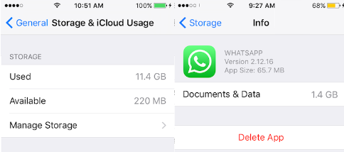 iPhone'daki Cihazınızdaki WhatsApp Önbelleğini Temizleyin