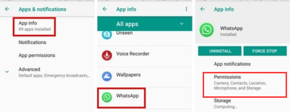 WhatsApp için Önemli İzinlere İzin Ver
