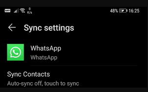 WhatsApp Kişilerinin İsimlerini Göstermemesini Düzeltmek için WhatsApp Senkronizasyonunu Yenileyin